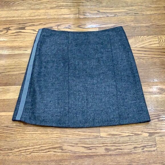 Prana Coal Quincy Wool-Blend Buckle Wrap Skirt - Picture 4 of 8